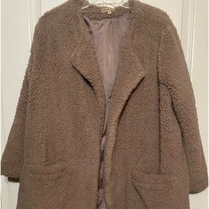Democracy, Teddy faux fur open coat